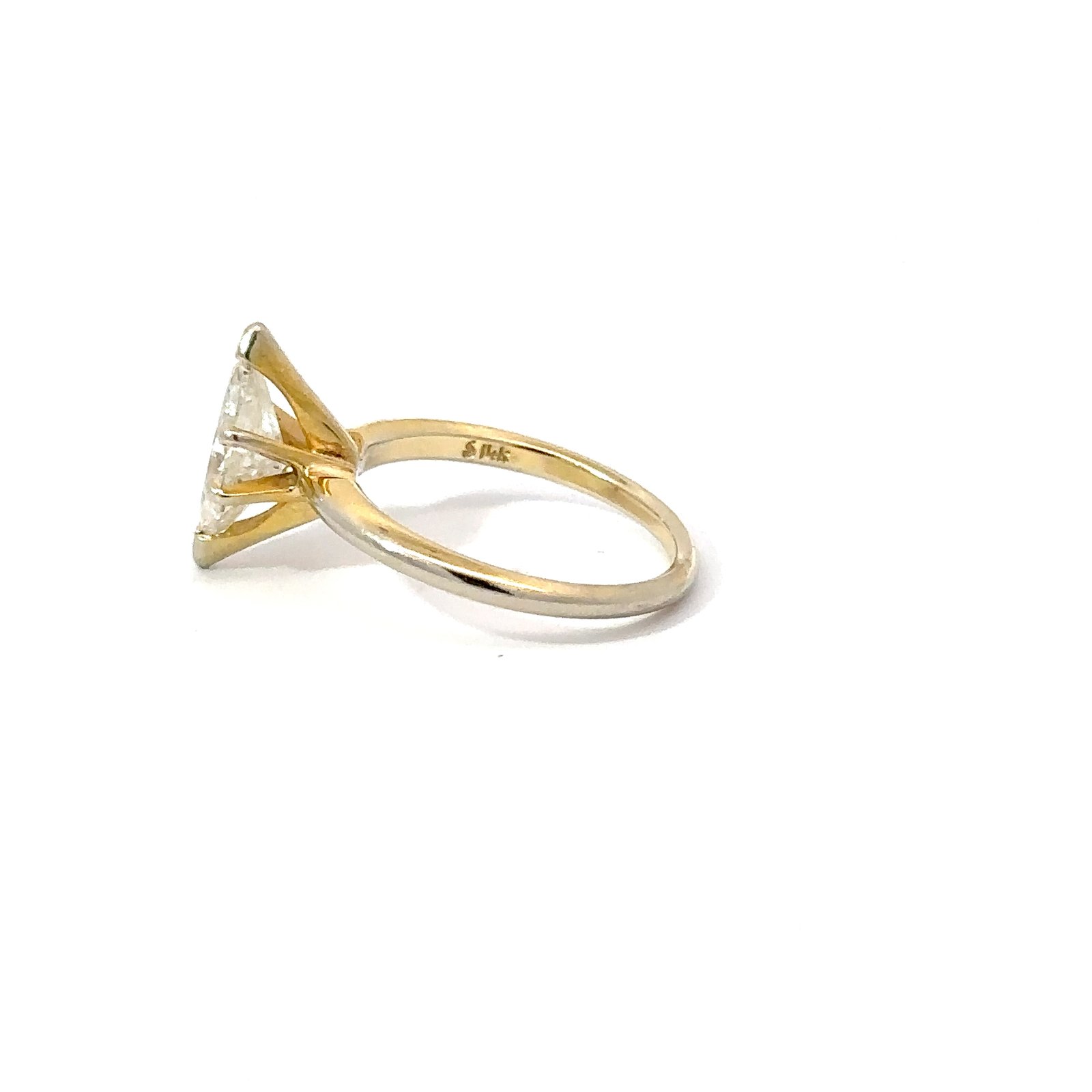 14kt Yellow Gold 1.25ct Marquise Solitaire Diamond Engagement Ring - Image 2