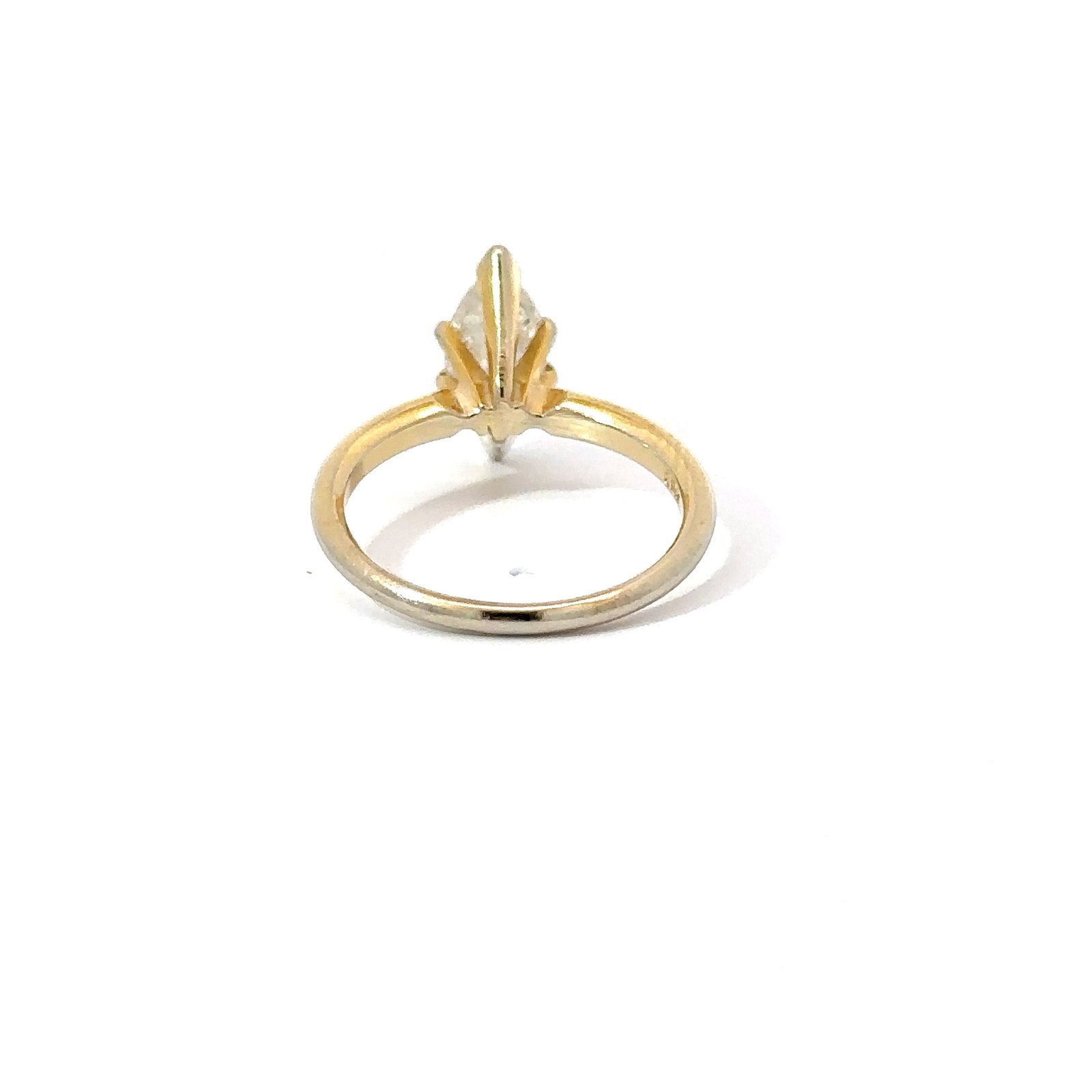 14kt Yellow Gold 1.25ct Marquise Solitaire Diamond Engagement Ring - Image 3
