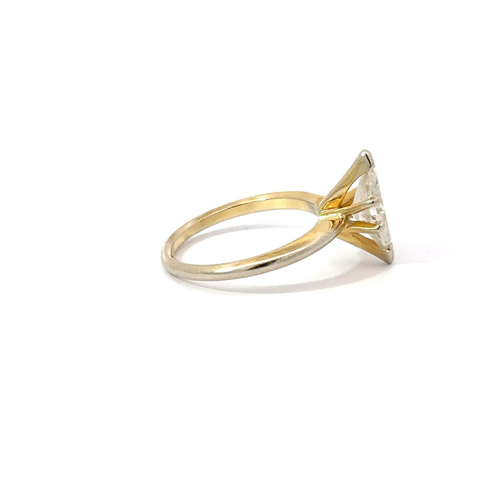 14kt Yellow Gold 1.25ct Marquise Solitaire Diamond Engagement Ring - Image 4