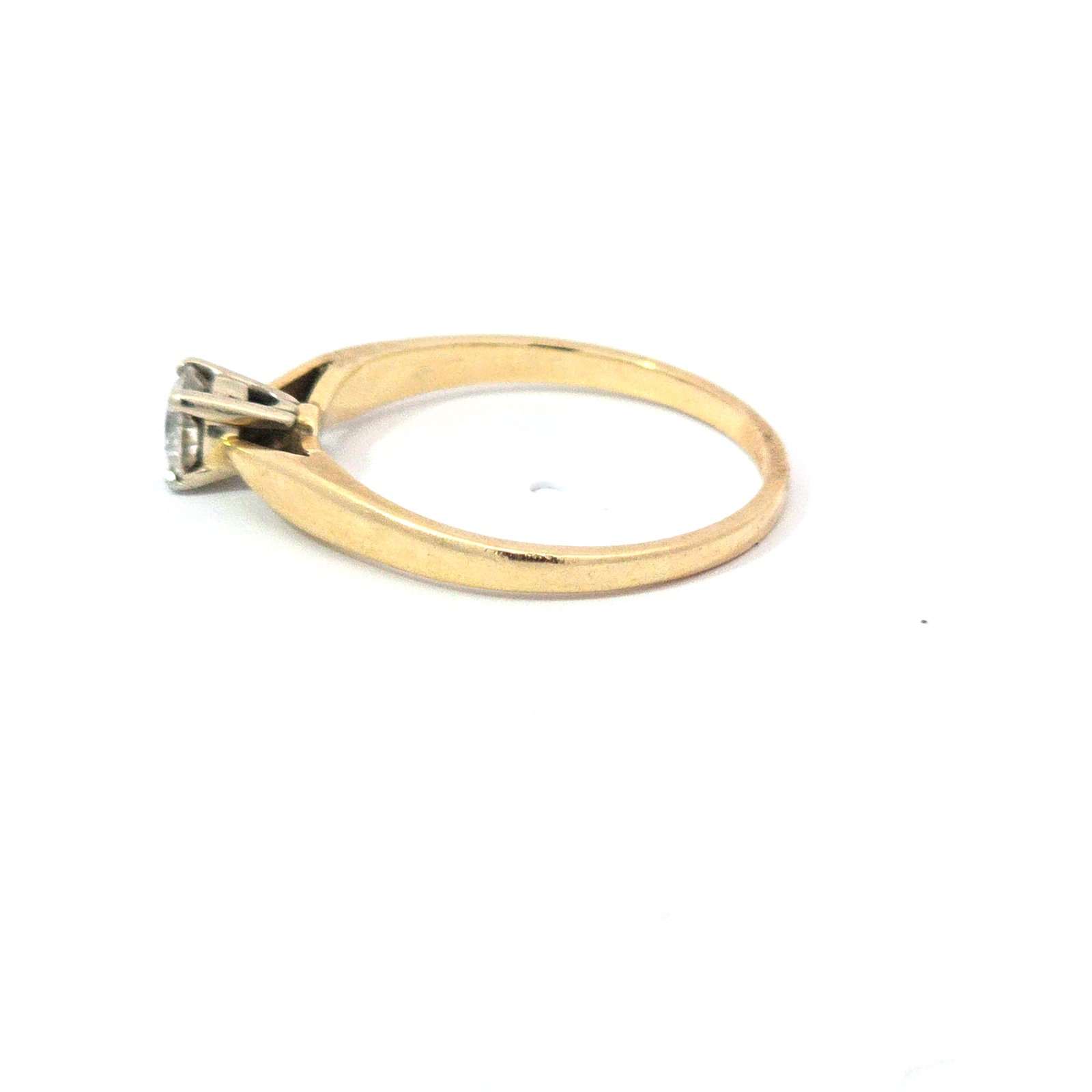 14k Yellow Gold .4ct Solitaire Diamond Engagement Ring - Image 2