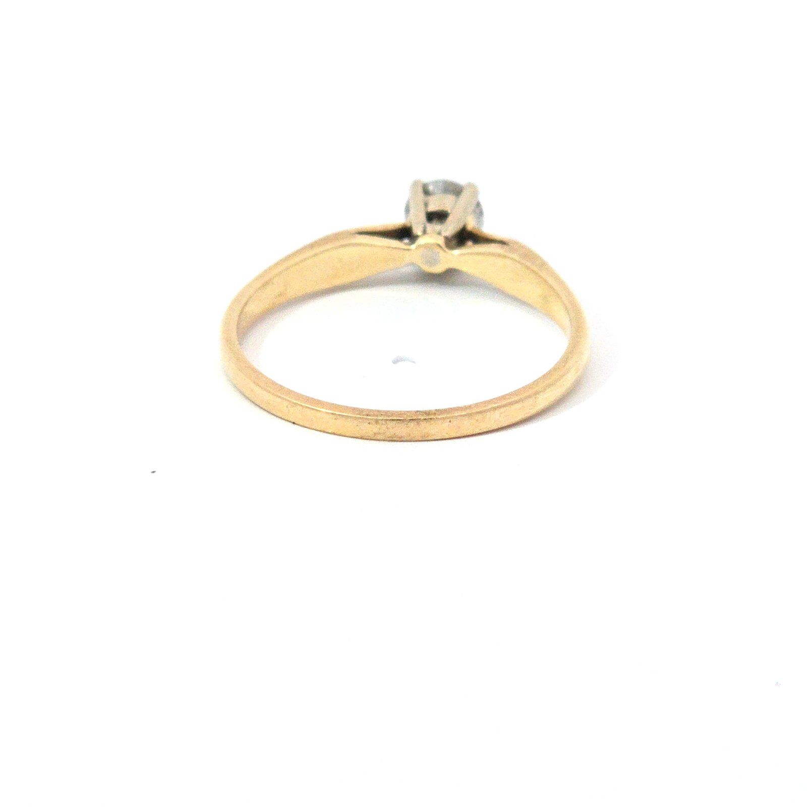 14k Yellow Gold .4ct Solitaire Diamond Engagement Ring - Image 3