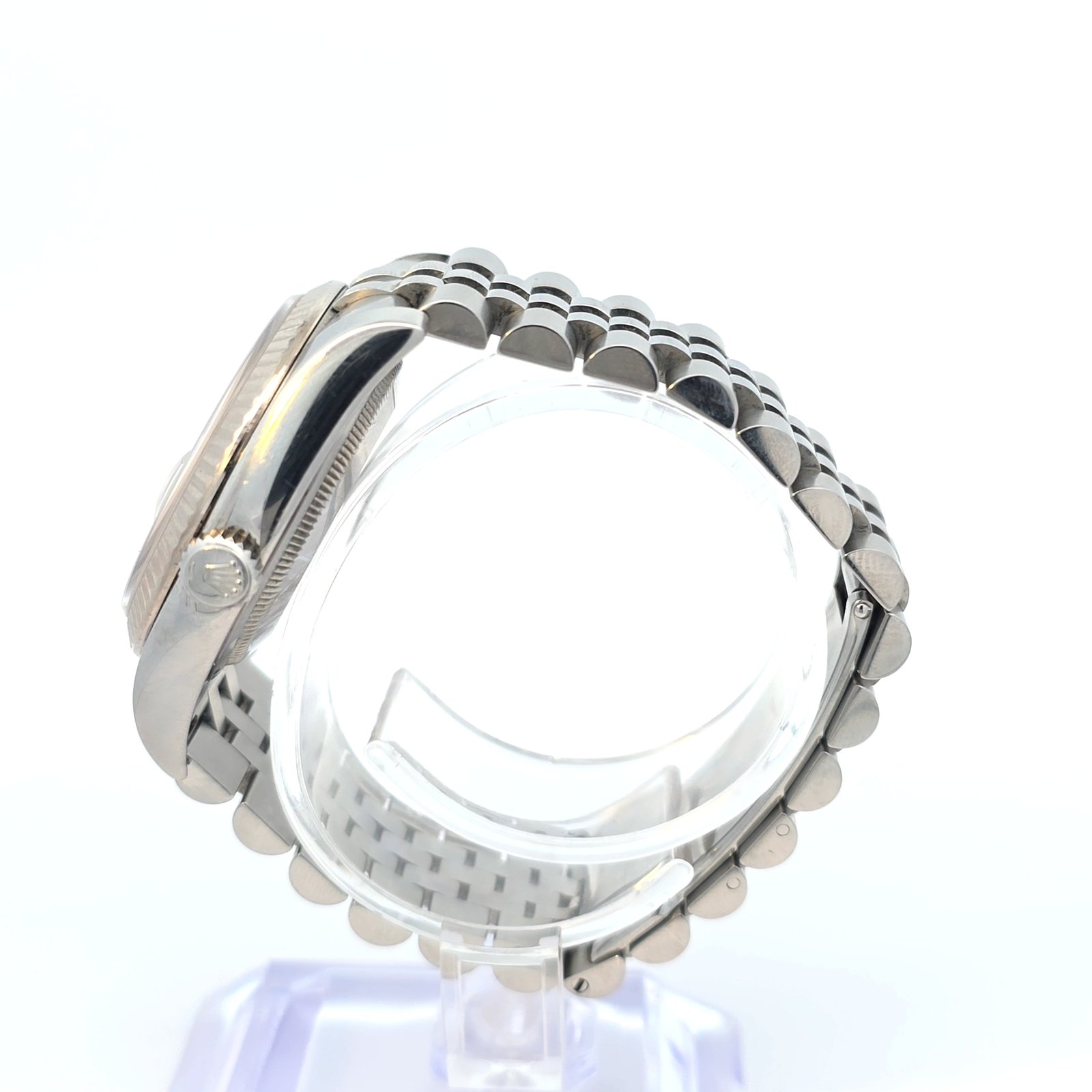 36mm Stainless Steel Rolex Datejust with Diamond Hour Markers - Image 2