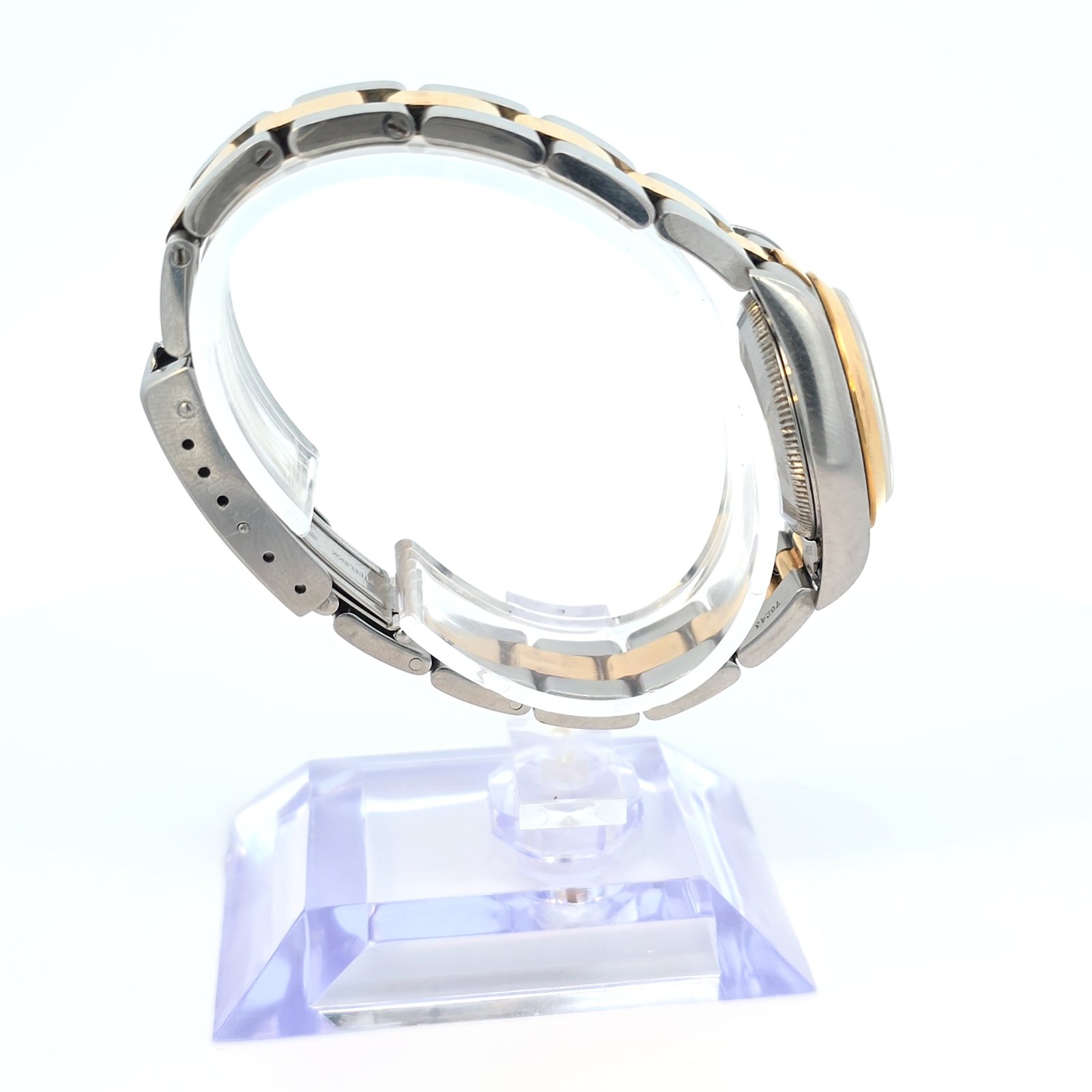 ROLEX Oyster Perpetual 76183 Gray Ladies Used Watch Diamond Hour Markers - Image 4