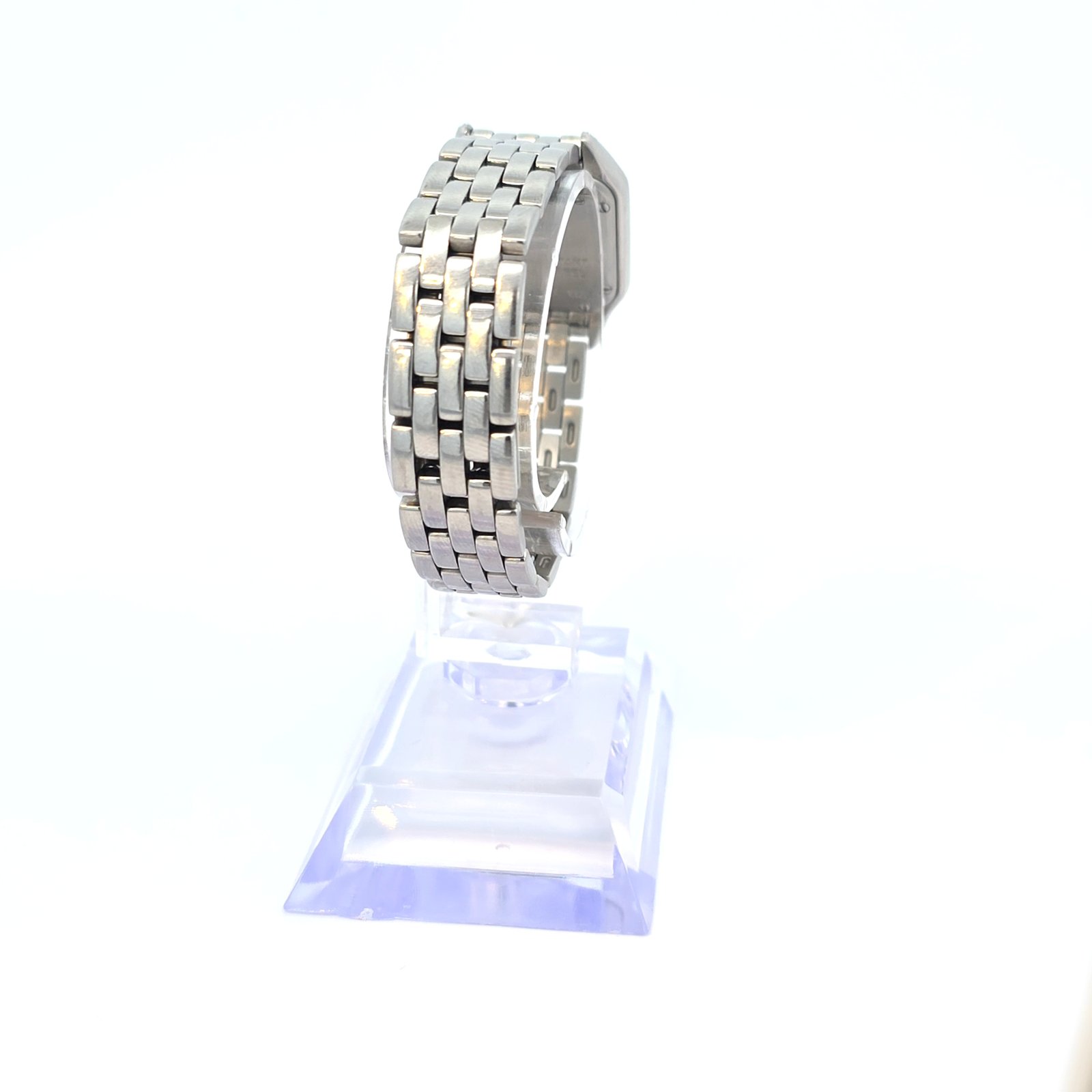 Vintage Cartier Panthere Stainless Steel 1320 22MM Watch Diamond Bezel - Image 3