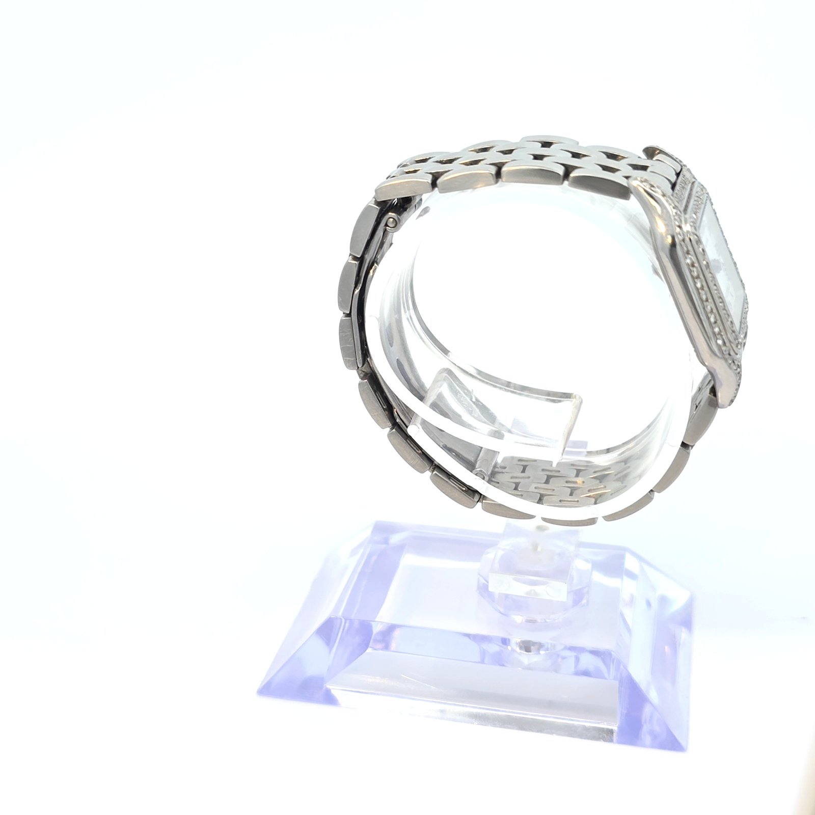 Vintage Cartier Panthere Stainless Steel 1320 22MM Watch Diamond Bezel - Image 4